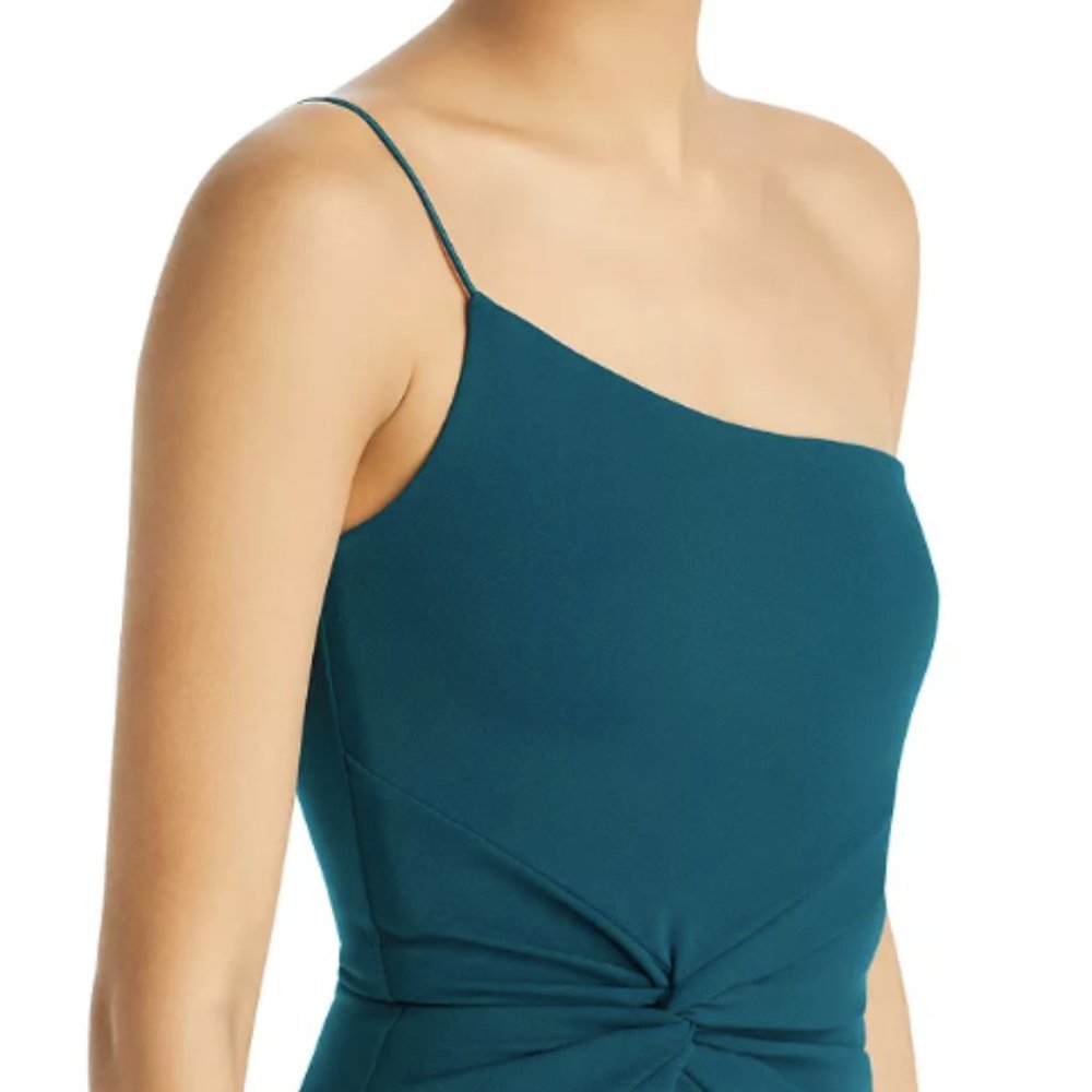 Nookie Lust Teal One-Shoulder Full Length Dress Size XS - Picture 3 of 6